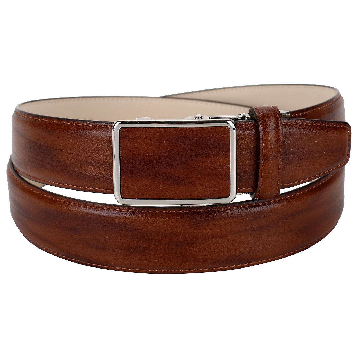 Anthoni Crown Коричневый кожаный ремень