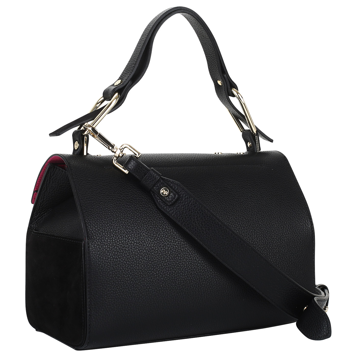 Сумочка из кожи и замши Carlo Salvatelli Gemma Camoscio