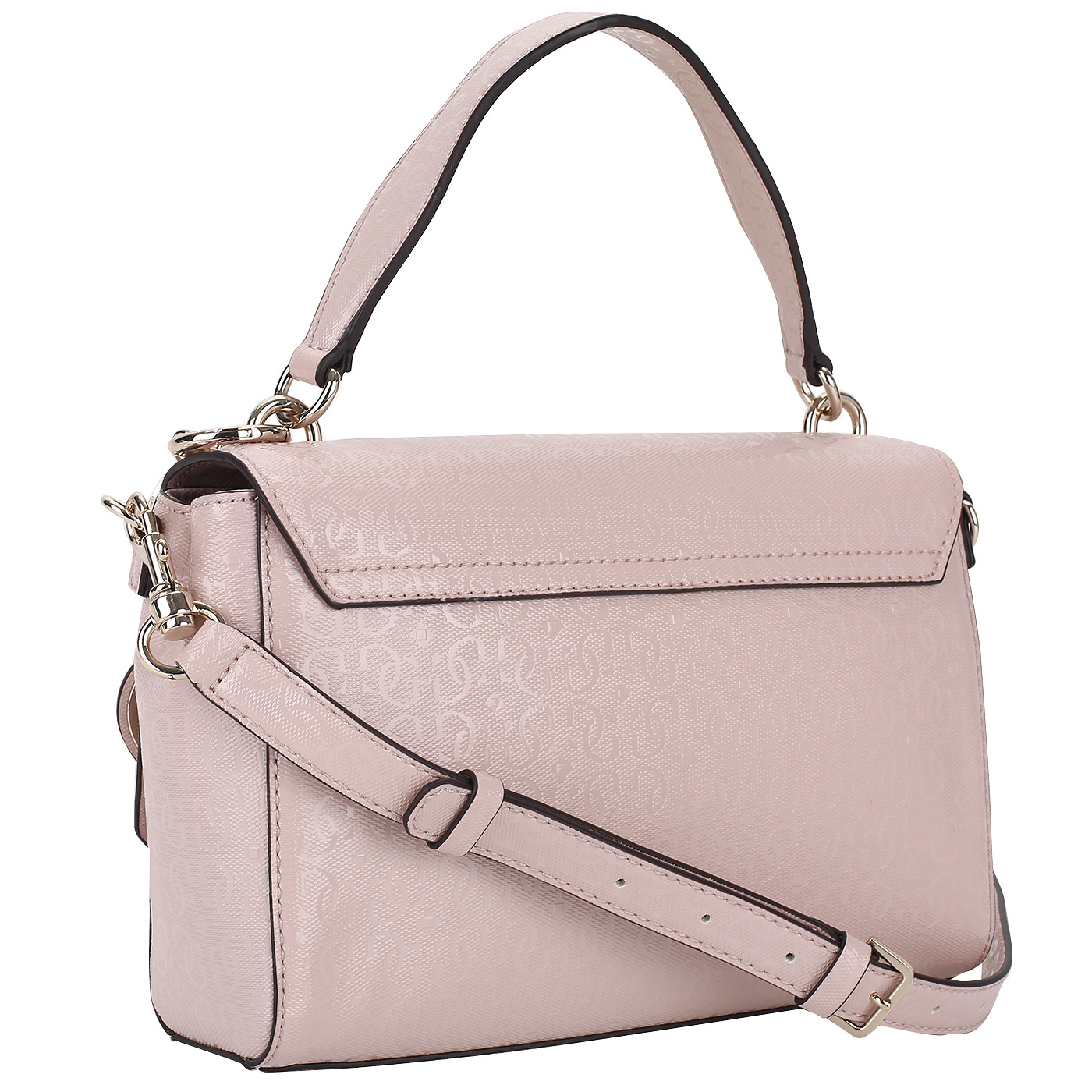 Тисненая сумка-сэтчел Guess Shannon