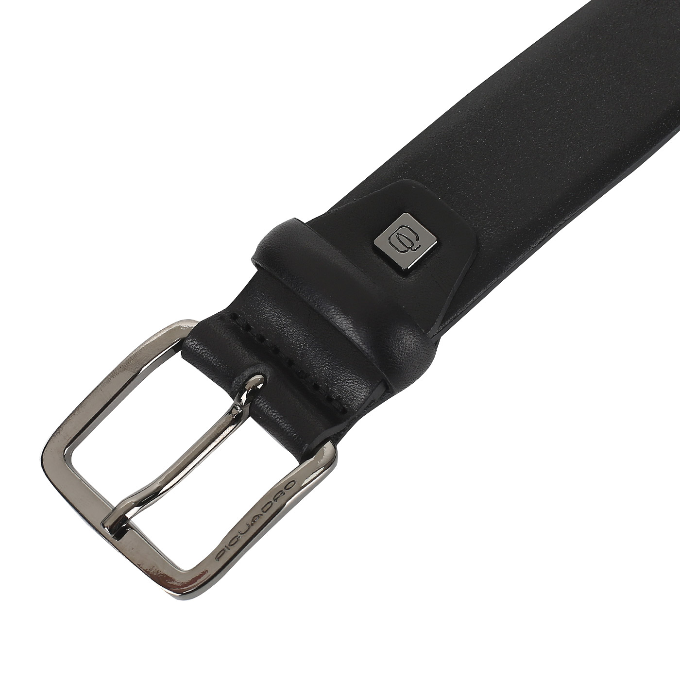 Ремень из гладкой кожи Piquadro Black square